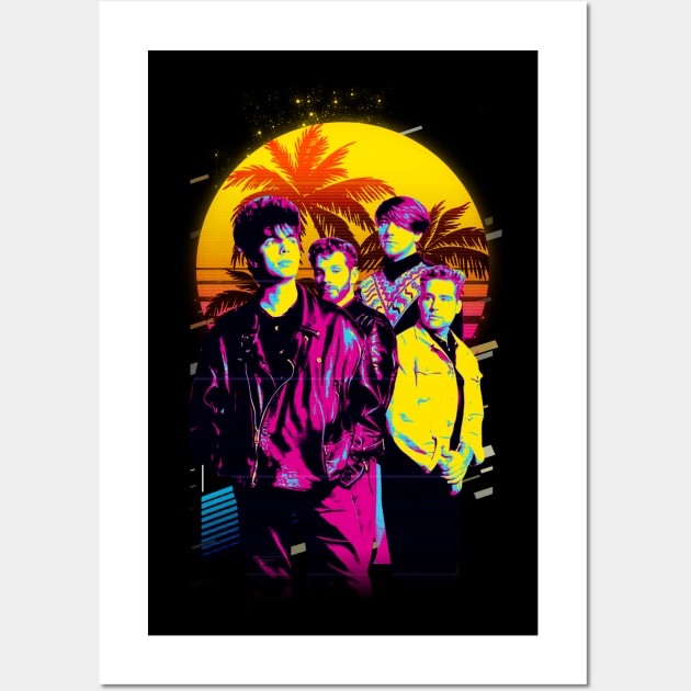 Echo And The Bunnymen Post-Punk Visions In Photographic Moments Wall Art by Super Face